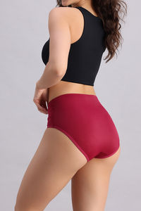 Zivame Spacer Full Rise Medium Coverage Hipster Panty - Beet Red — thumbnail 3